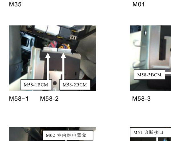 2013-2018年江淮瑞风M5车身电脑安装位置