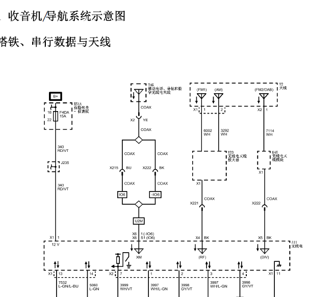 14年凯迪拉克XTS电路图