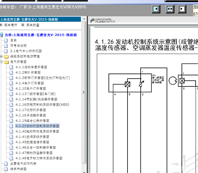 15年五菱荣光线路图