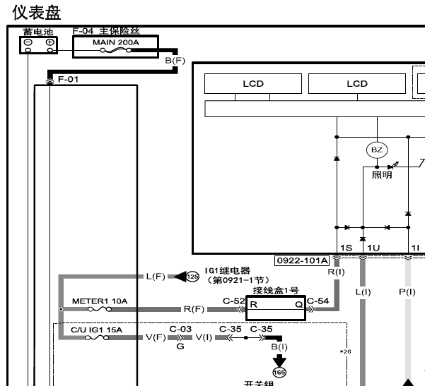 2017年马自达CX-4仪表电路图