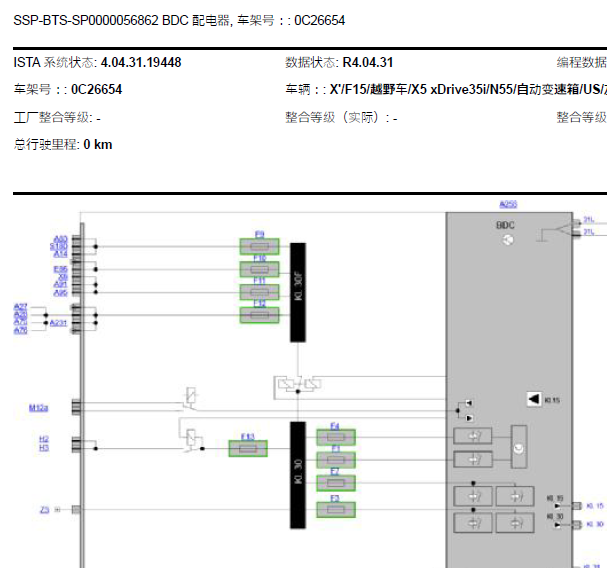 13年宝马X5 BDC线路图