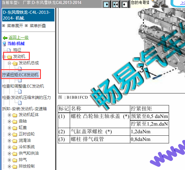 14年雪铁龙C4L发动机扭矩