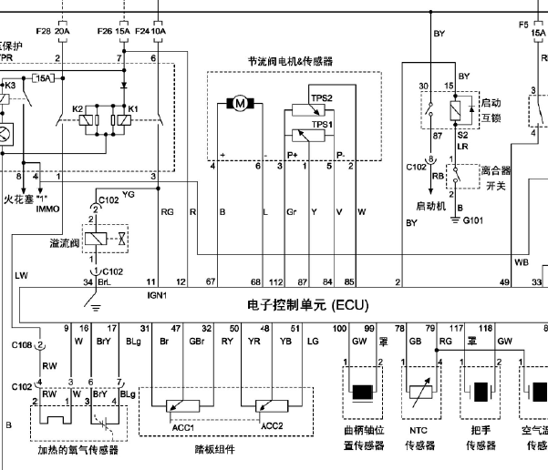 汇众伊思坦纳发动机电路图