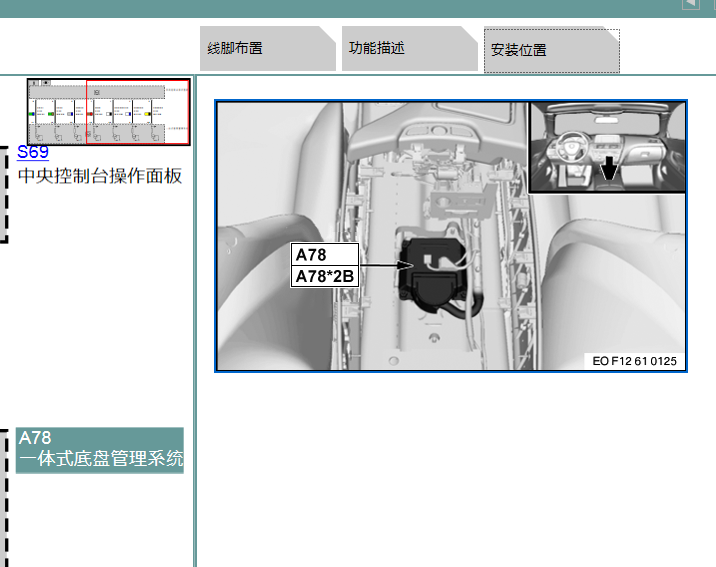 12年宝马520li底盘模块位置