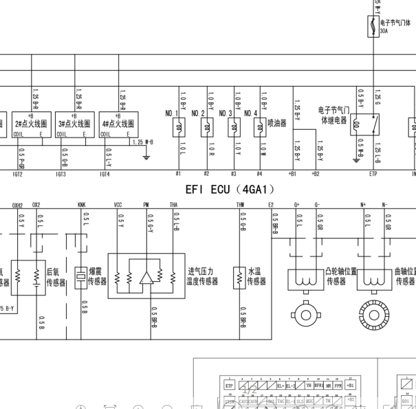 14年夏利N5发动机线路图