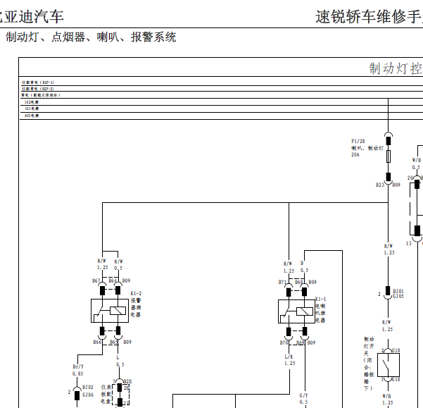 2014年比亚迪速锐电路图