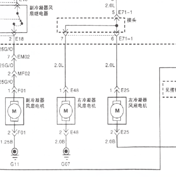 12年江淮瑞风风扇线路图