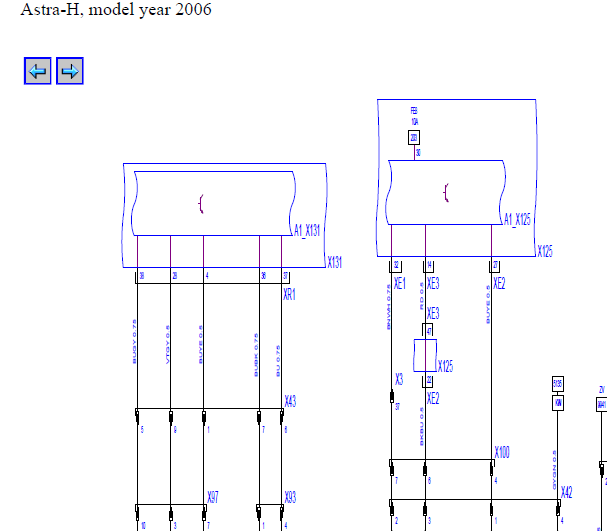 2006年欧宝雅特中控电路图