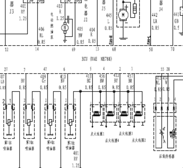 11年众泰z200hb发动机电路图