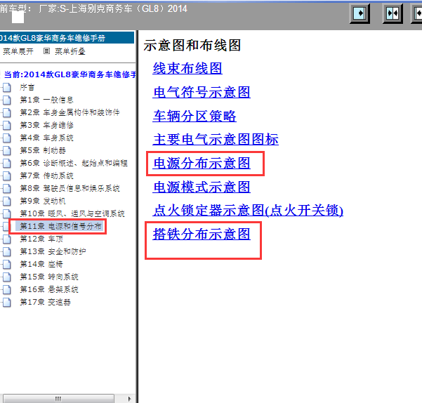 14年GL8搭铁示意图