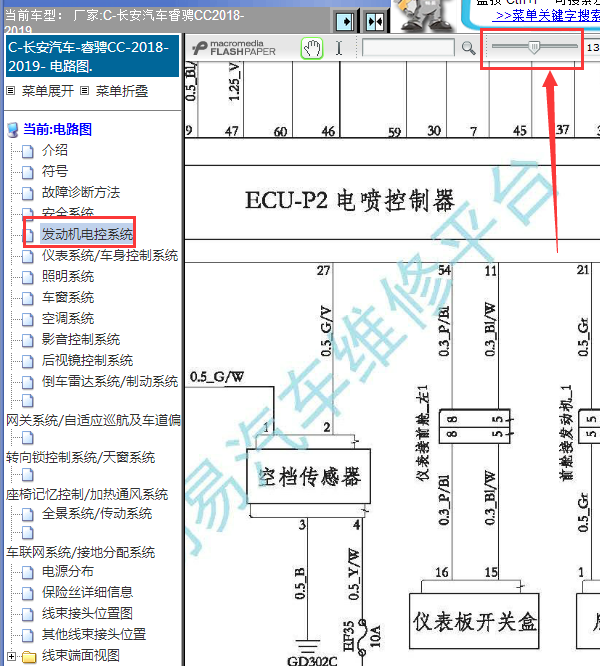 18年长安睿骋发动机线路图