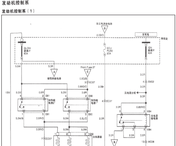 江淮发动机电路图