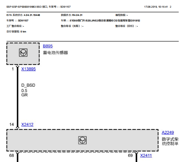2010年宝马530LI BSD电路图