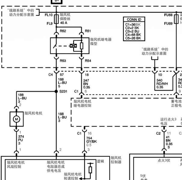 07年凯迪拉克SLS空调线路图
