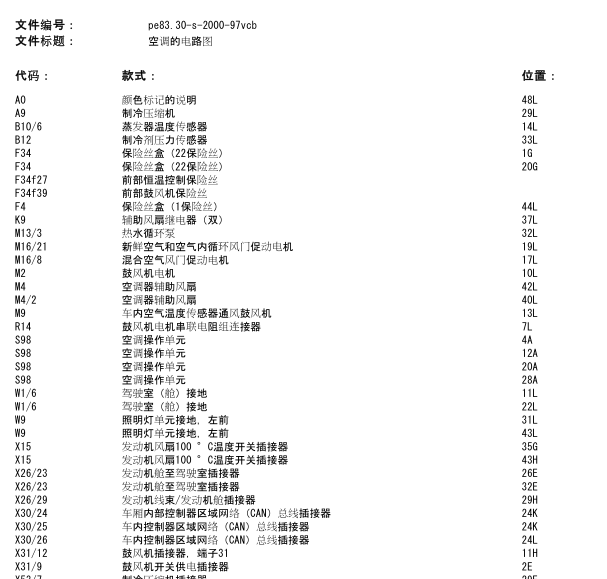 2011年奔驰维亚诺空调线路