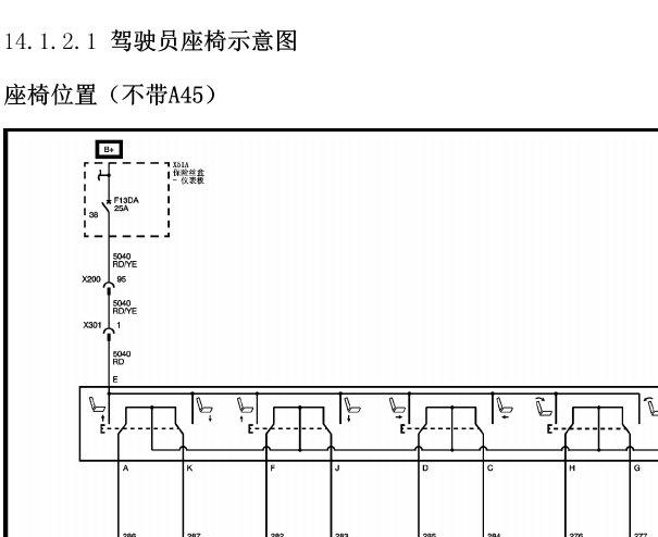 2014年别克君越座椅电路图