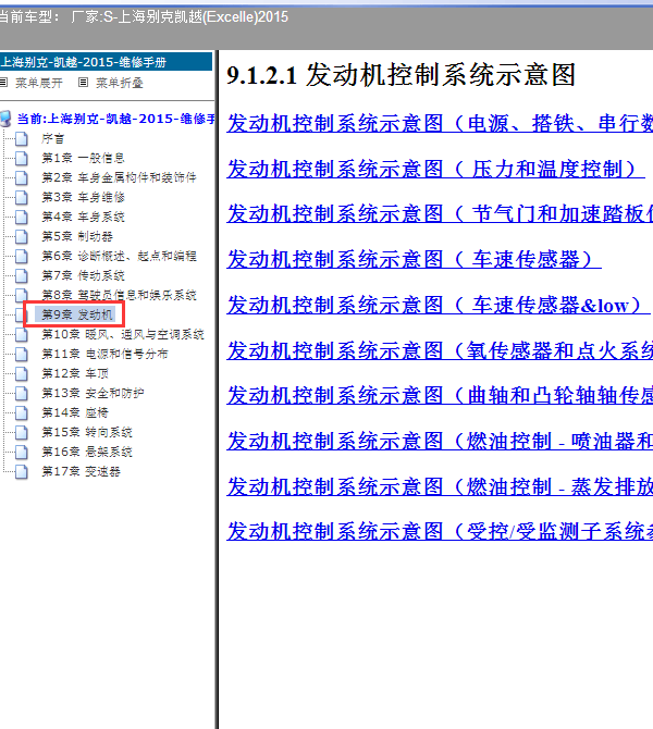 15年别克凯越发动机线路图