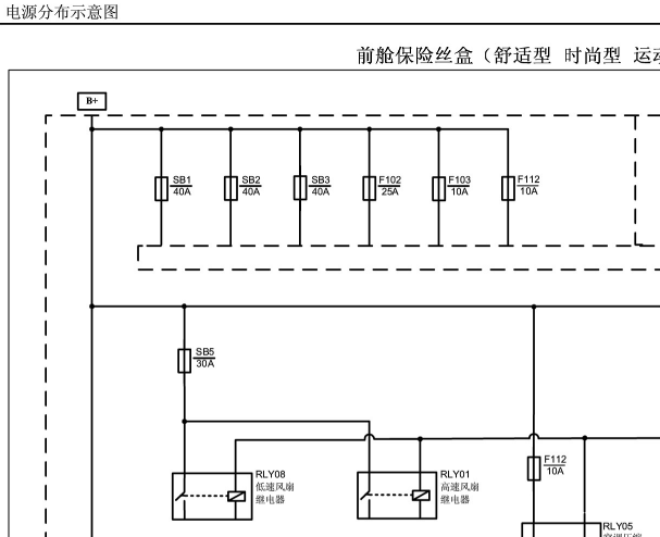 2012年五菱乐驰电源电路图