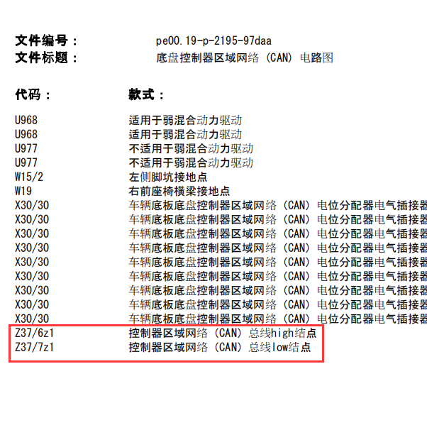 11年奔驰E260 Z37/6Z1接点线路图