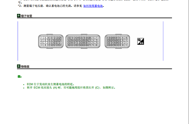 20089年日产天籁发动机针脚