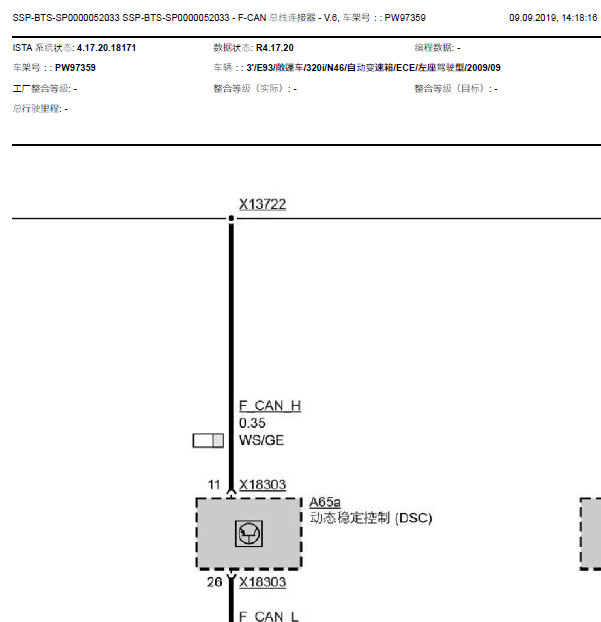 09年宝马320i通讯线路图