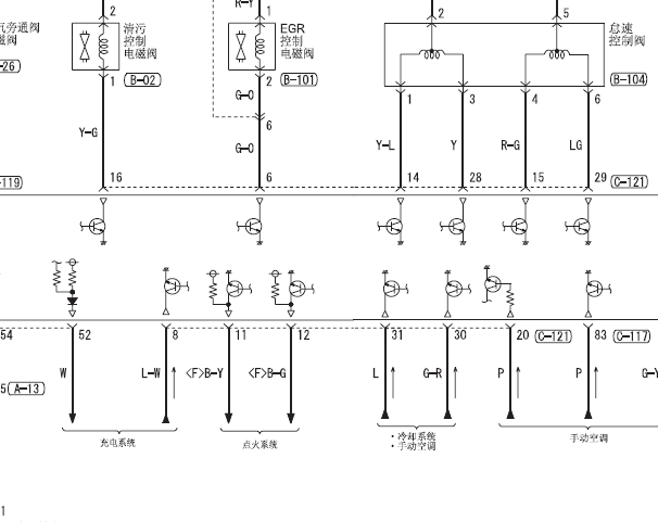 4G63S4M  发动机电路图