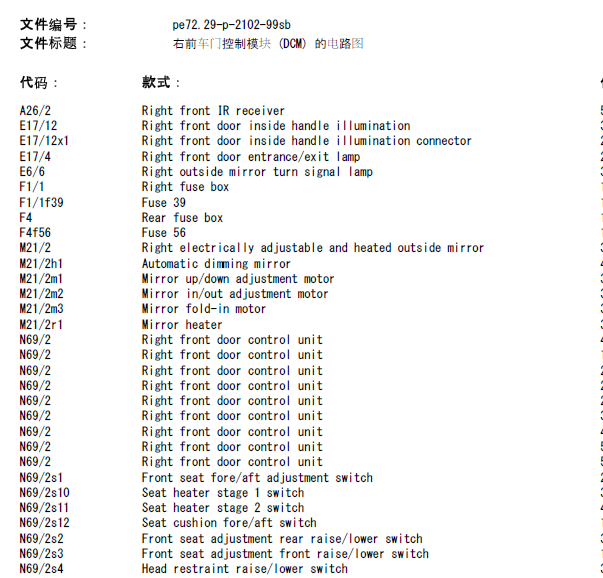 02年奔驰S350门锁系统线路图