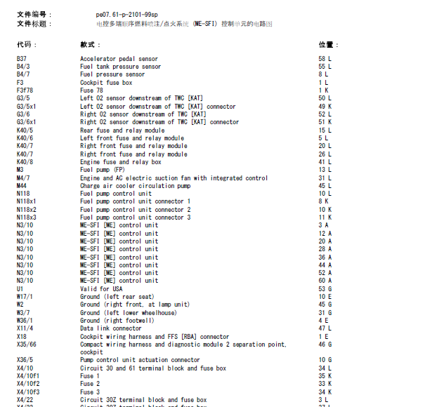 2004年奔驰S600发动机线路图