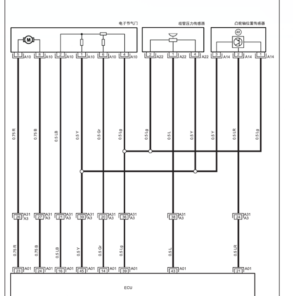 江淮瑞风1.5发动机线路图