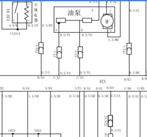 酷宝发动机电脑电路图