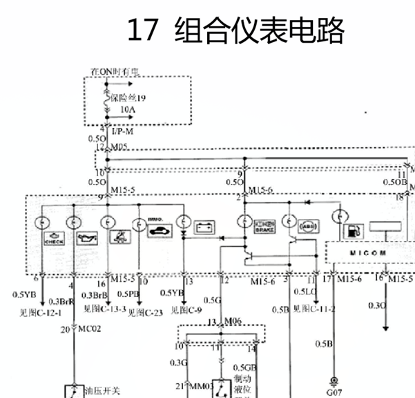 08年华泰圣达菲仪表线路图