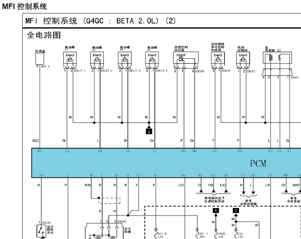G4GC发动机电路图