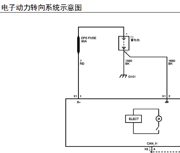 2015年五菱宏光S1转向电路图