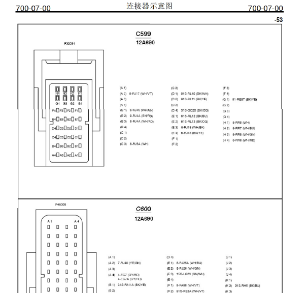 福特福克斯发动机电脑端子图