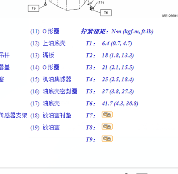 11年斯巴鲁森林人缸盖扭矩