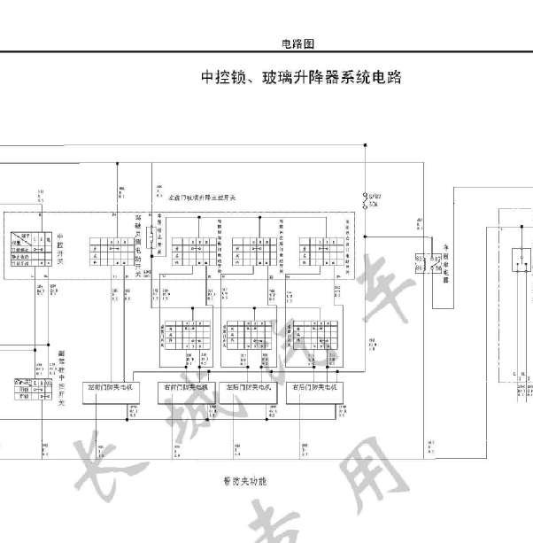 11年长城哈佛M2中控线路图