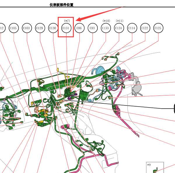 2018年凯美瑞车门控制蓄电池这个位置图