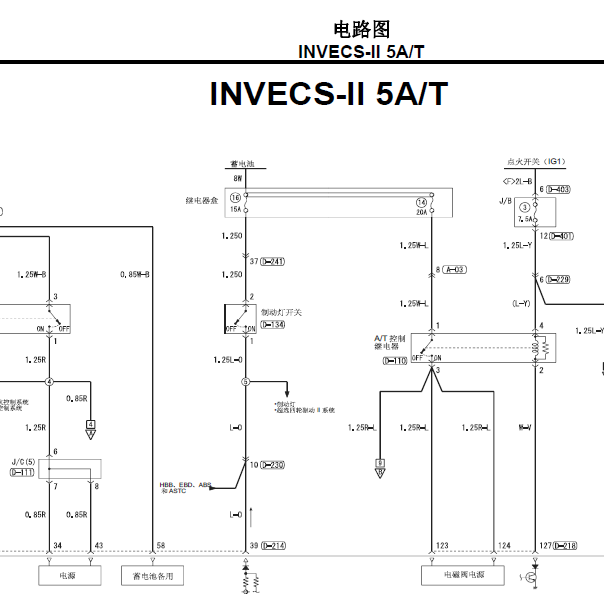06年三菱帕杰罗变速箱线路图