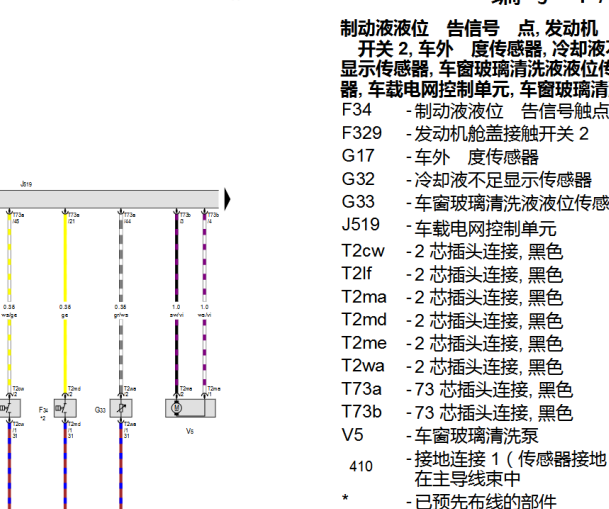 2018年奥迪Q5L室外温度传感器电路图