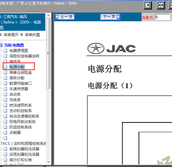 2009年瑞风保险丝电路图