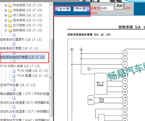 2009-2010年马自达M6 LF发动机电路