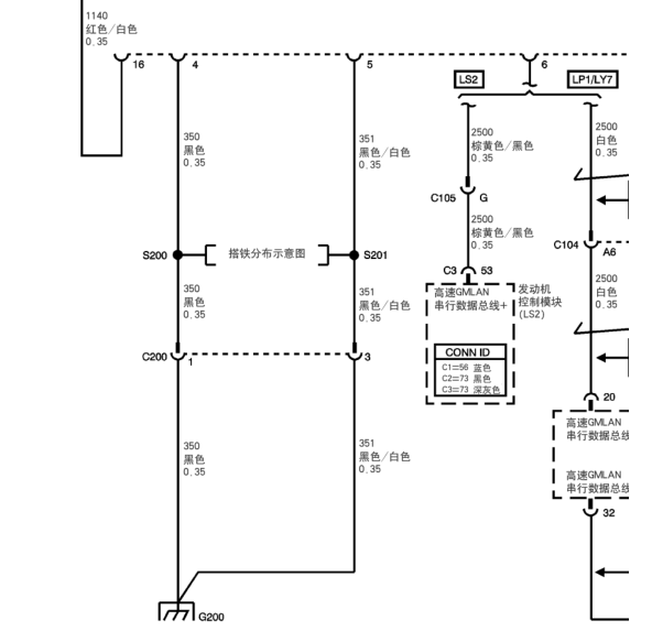 2007年凯迪拉克CTS网络电路图