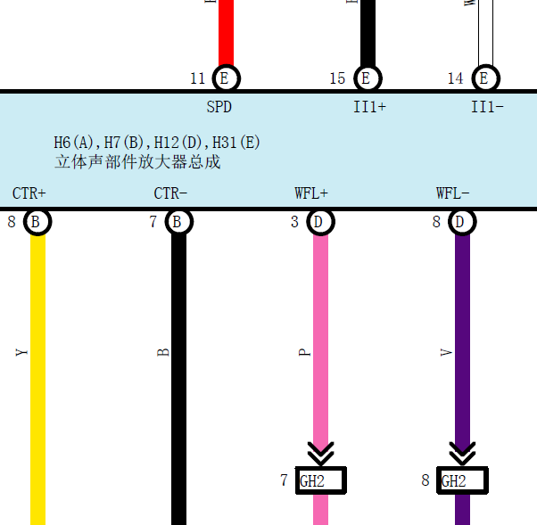 10年丰田普拉多音响线路图