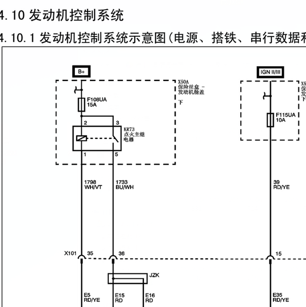 17年五菱宏光S3发动机线路图