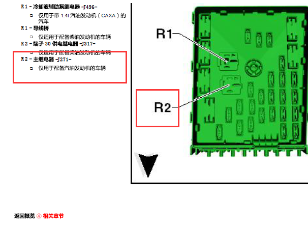 2009年大众途观主继电器位置