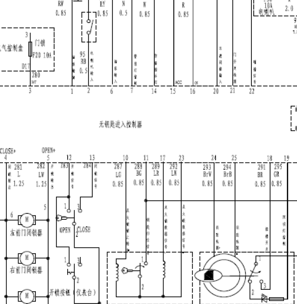 11年众泰Z200HB防盗系统线路图