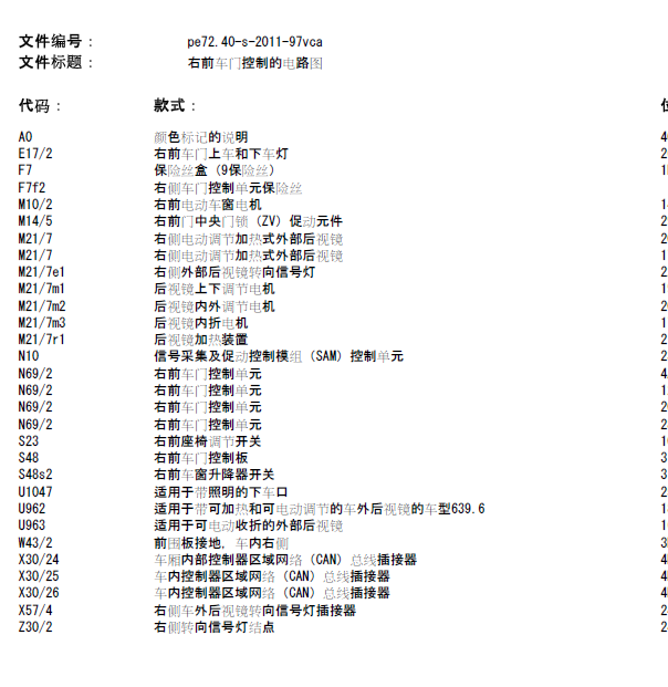 13年奔驰威霆门锁系统线路图