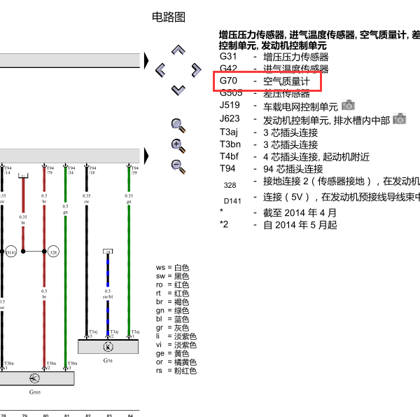 12年大众高尔夫空气质量线路图