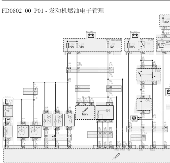 法拉利458发动机电路图