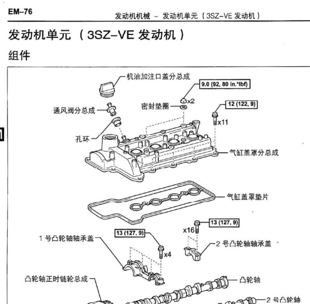 2007年威驰3SZ发动机正时